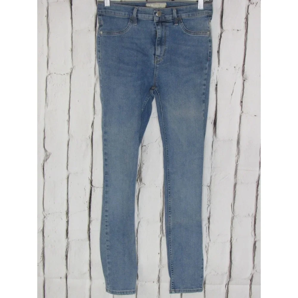 Free People Women Jeans Size 28S Blue High Rise 10" Skinny Classic Denim - Picture 1 of 3